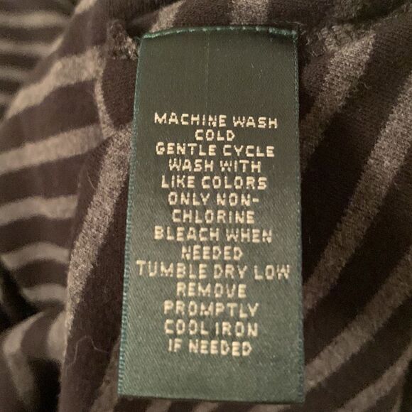 L-RL Lauren Active Cotton Crew Neck Striped Sweater Men’s Size L - Picture 5 of 7